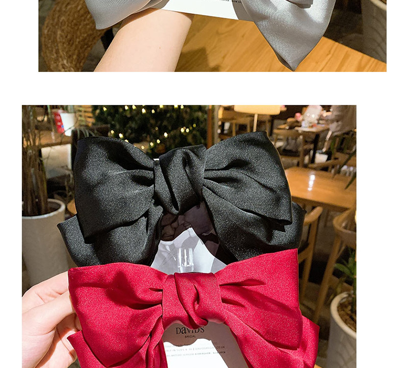 Fashion Red Wine Double Bow Hair Clip,Hairpins