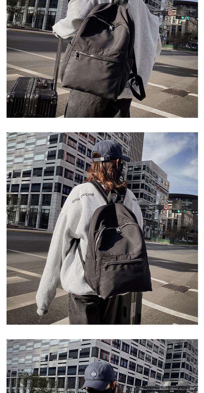 Fashion Gray Paneled Plain Backpack,Backpack