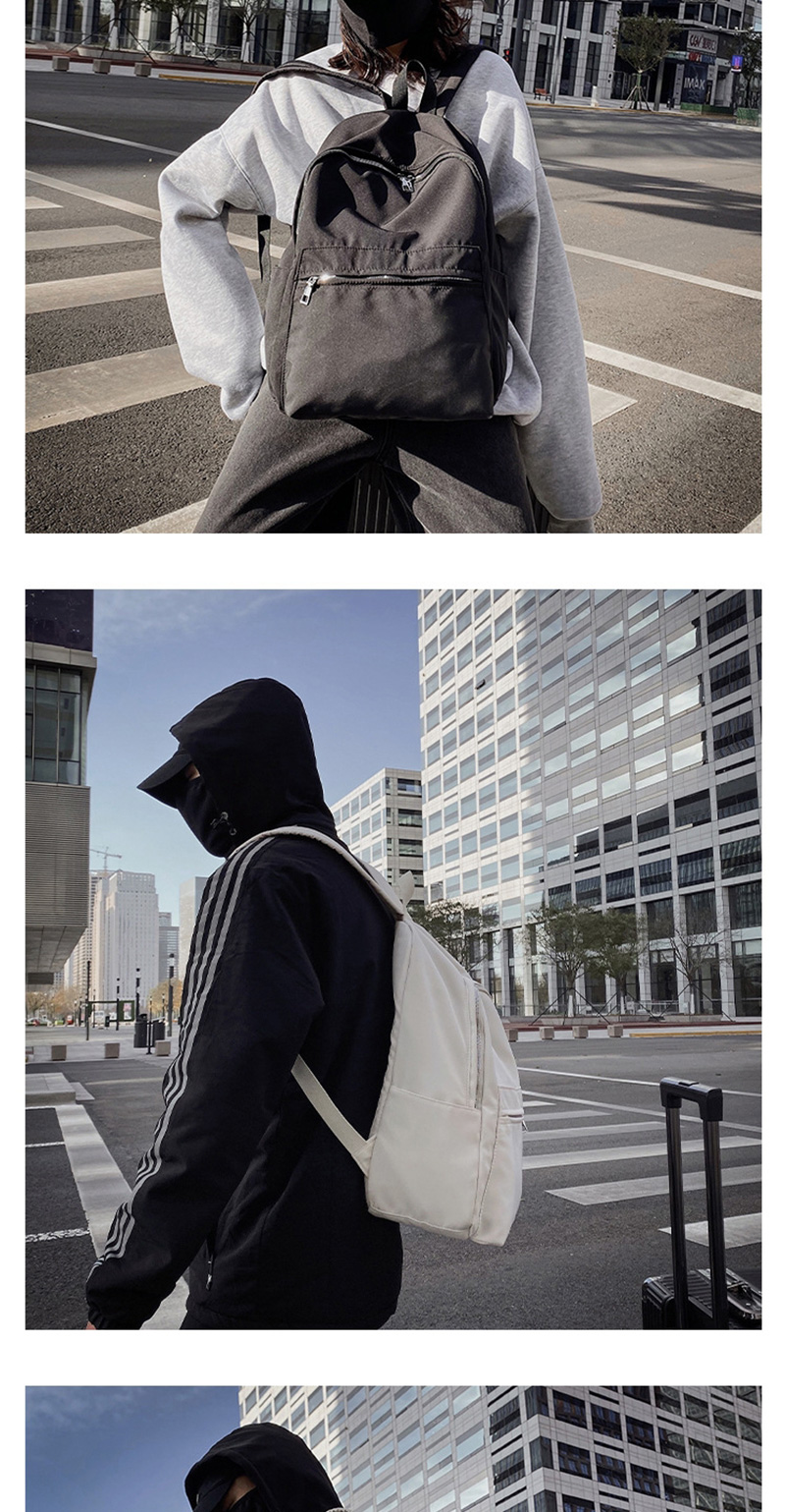 Fashion Black Paneled Plain Backpack,Backpack