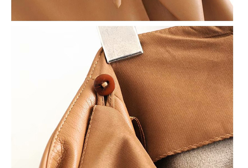 Fashion Brown High-waist Lace-up Wrap Skirt,Skirts