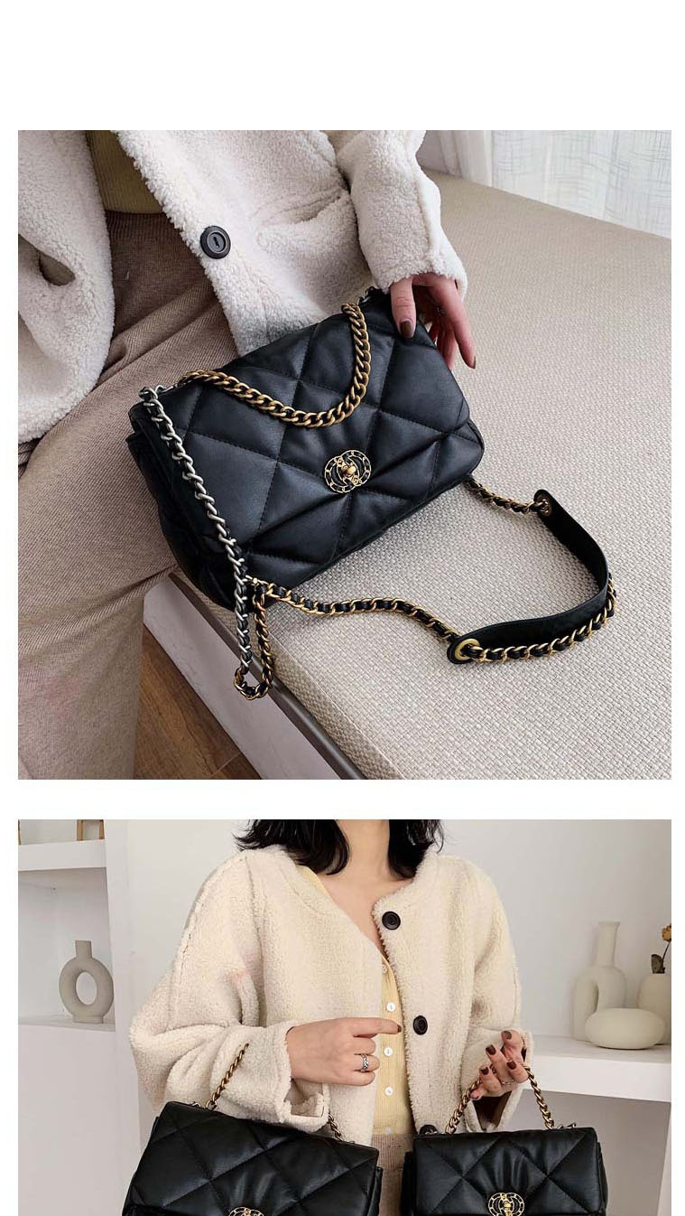 Fashion Black Trumpet Diamond Chain Shoulder Bag,Shoulder bags