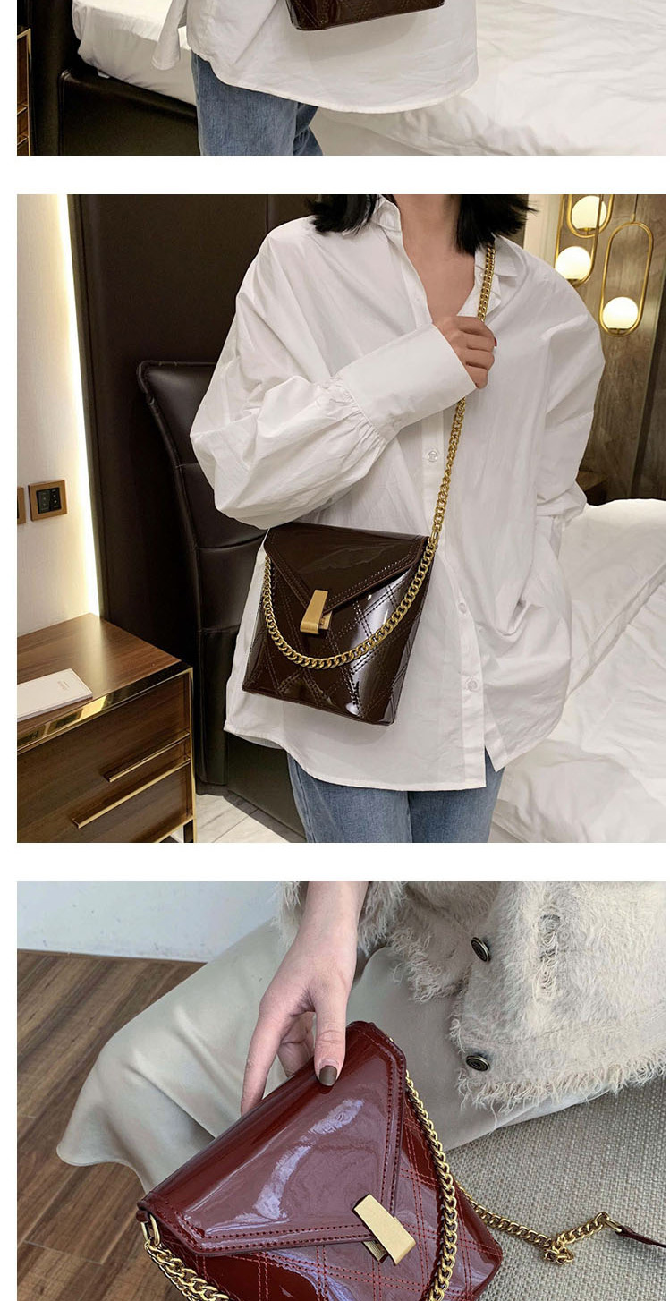 Fashion Black Chain Embroidered Diamond Shoulder Bag,Shoulder bags