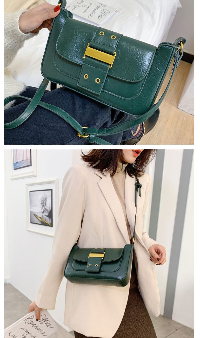 Fashion Green Flap Buckle Shoulder Crossbody Bag,Shoulder bags