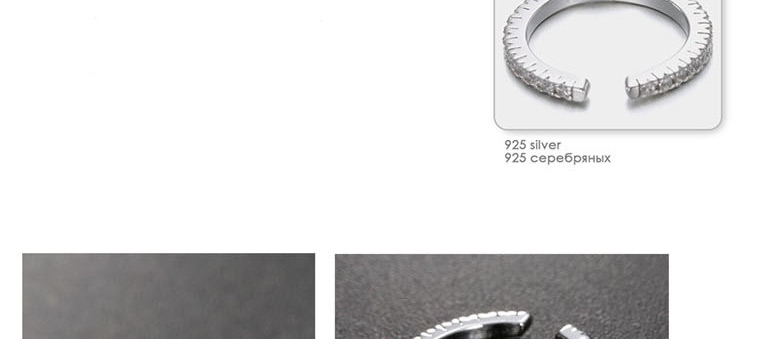Fashion Silver C-shaped Earrings With Diamonds,Hoop Earrings