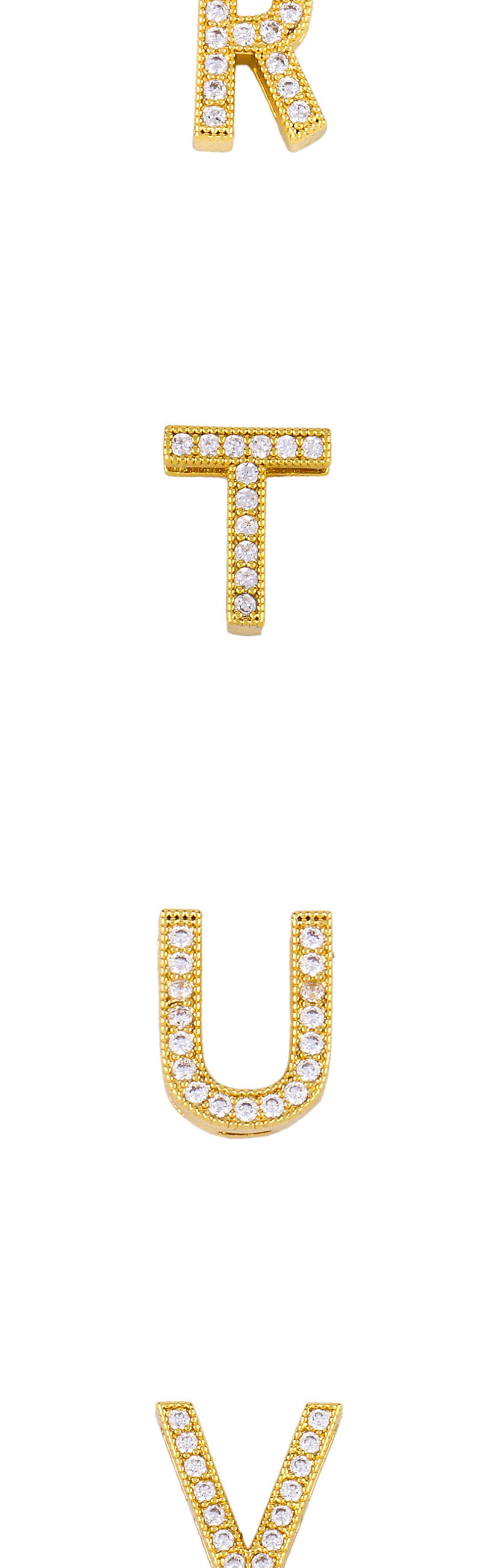 Fashion Golden I Diamond Letter Openwork Necklace,Necklaces