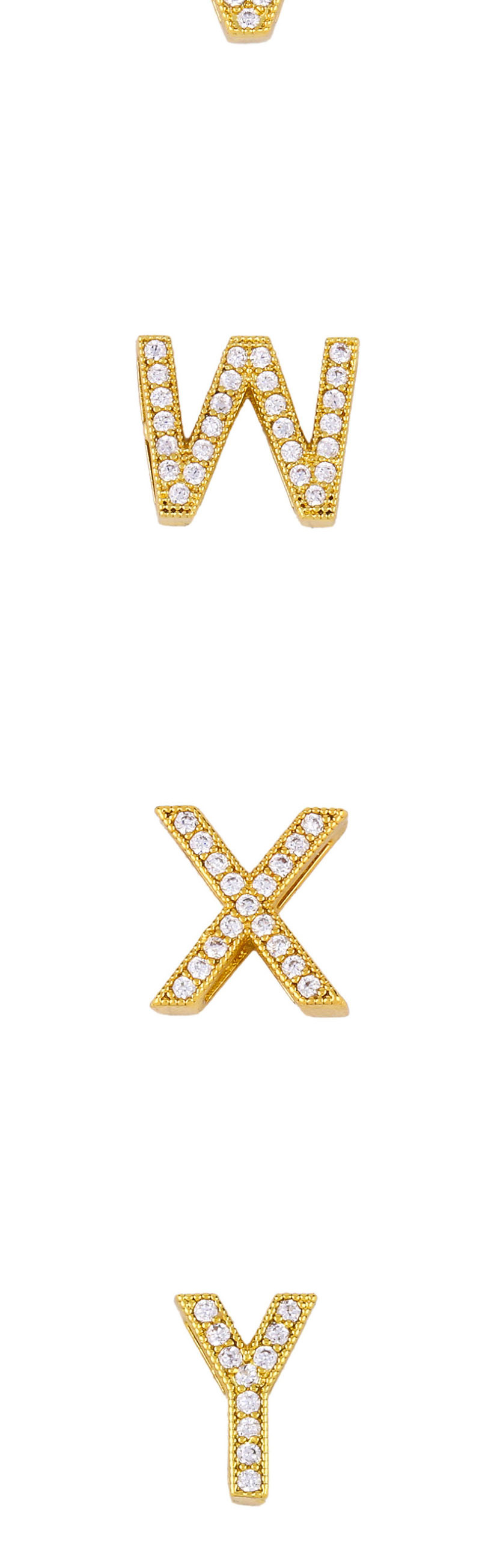 Fashion Golden F Diamond Letter Openwork Necklace,Necklaces
