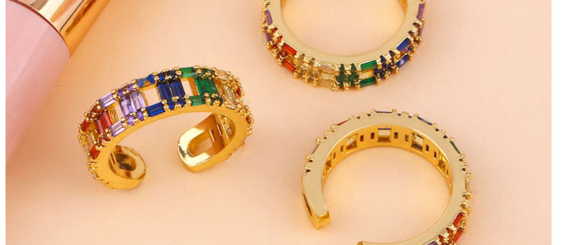 Fashion Golden Cutout Geometric Cutout Ring,Rings