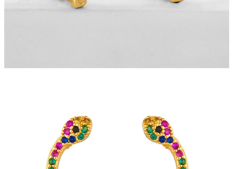Fashion Golden C-shaped Stud Earrings,Earrings