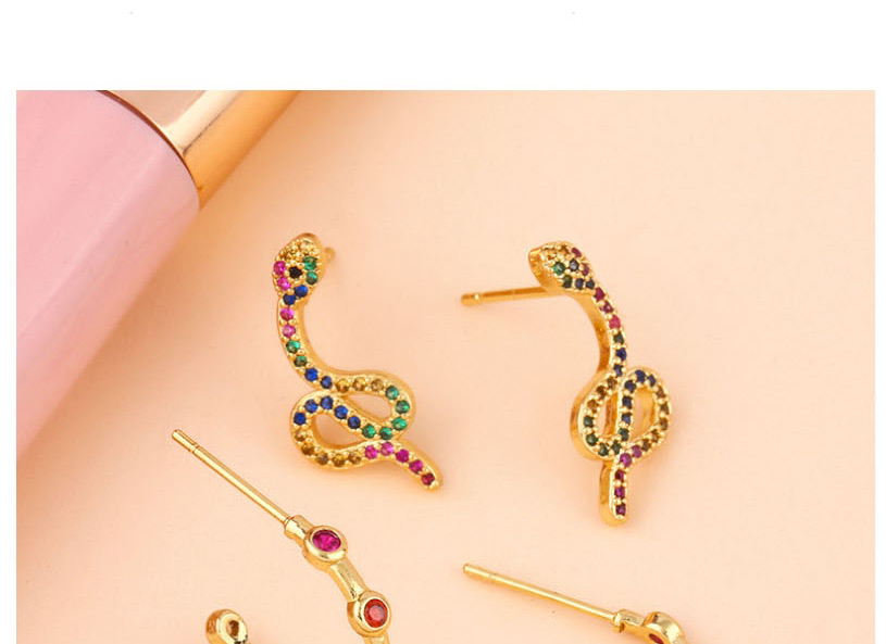 Fashion Color Diamond Stud Earrings,Earrings