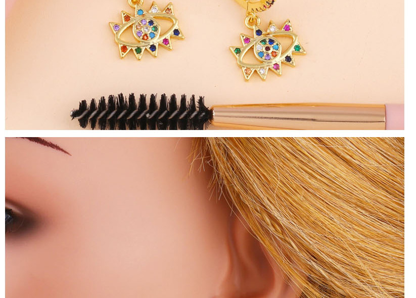 Fashion Color Diamond Cutout Earrings,Earrings