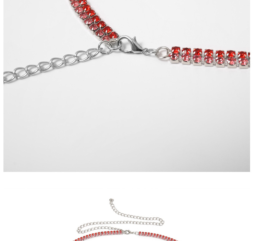 Fashion White K Double Row Claw Waist Chain With Diamonds And Metal Chain,Body Piercing Jewelry