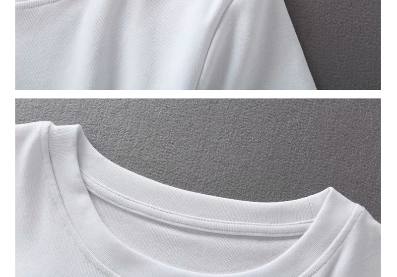 Fashion White Waist Ring T-shirt,Sweatshirts