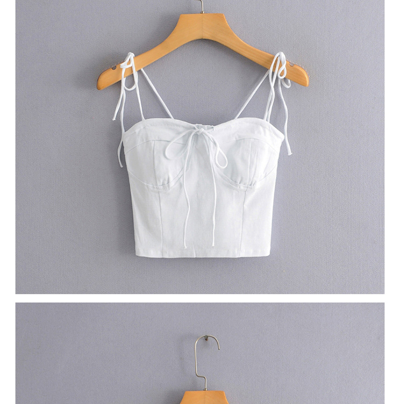 Fashion White Chest Strap With Two Straps,Tank Tops & Camis