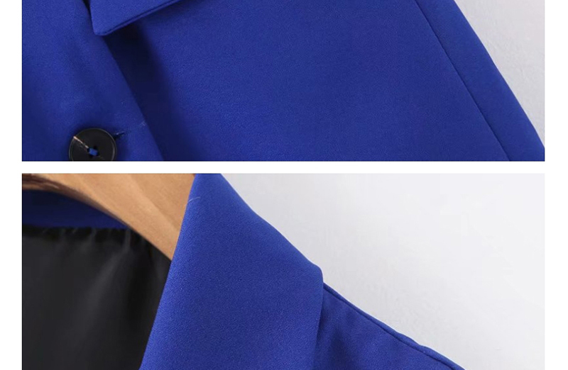 Fashion Sapphire Double-breasted Suit Vest,Coat-Jacket