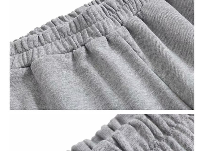 Fashion Gray Elasticated Waist Track Pants,Pants