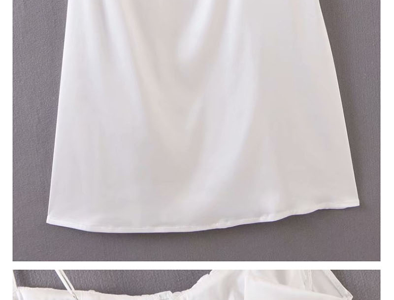 Fashion White Strapless Tube Top Dress,Mini & Short Dresses