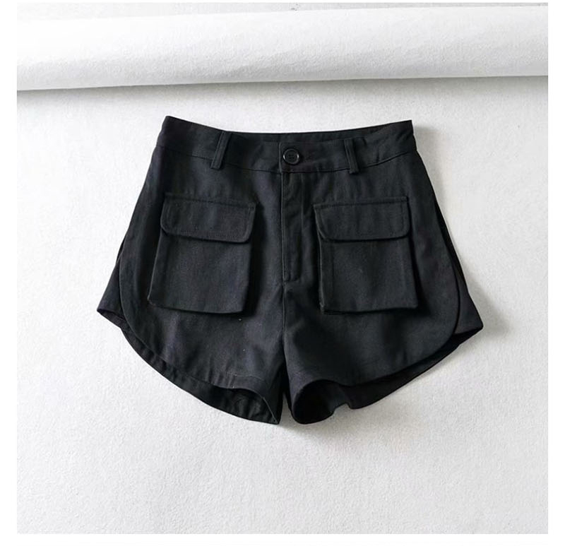Fashion Khaki Multi-pocket Overalls,Shorts