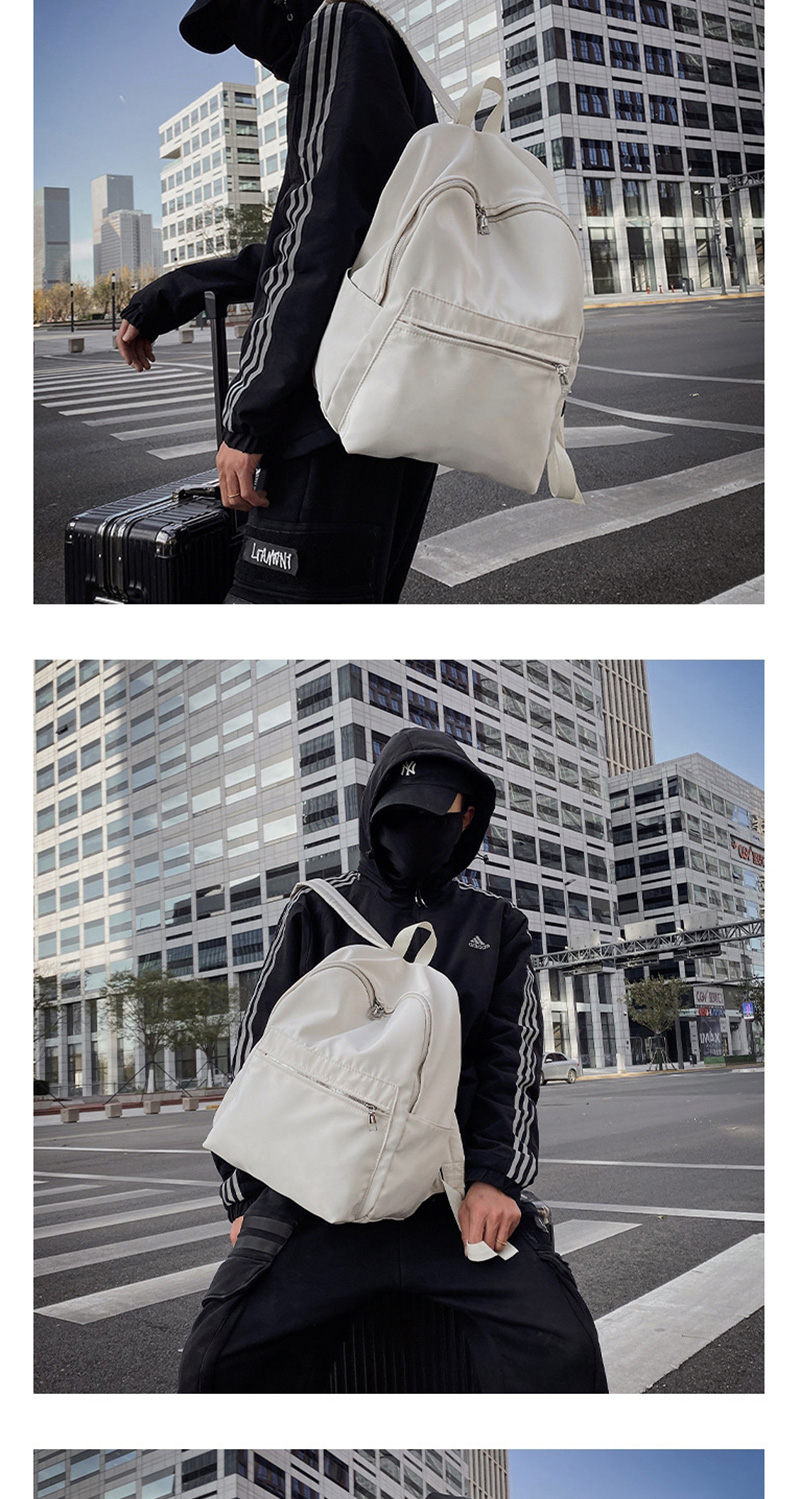 Fashion Black Paneled Plain Backpack,Backpack