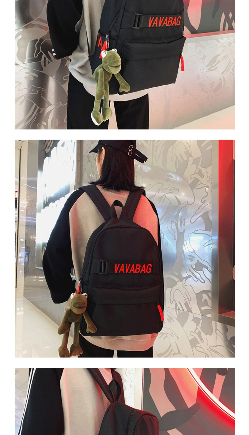 Fashion Red With Pendant Patchwork Embroidered Backpack,Backpack