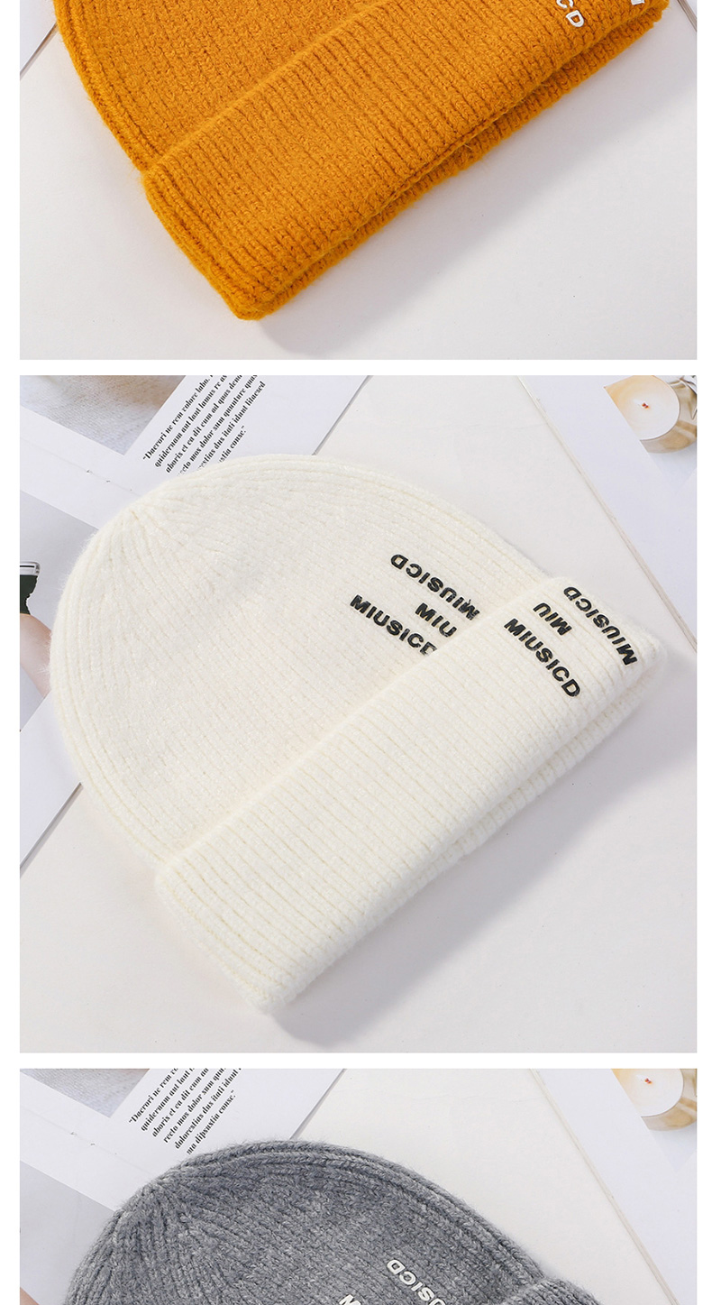 Fashion Pink Woolen Printed Letter Hat,Knitting Wool Hats