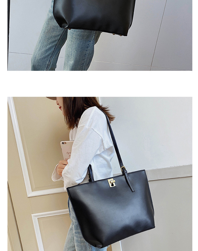 Fashion Black Locked Shoulder Crossbody Bag,Messenger bags