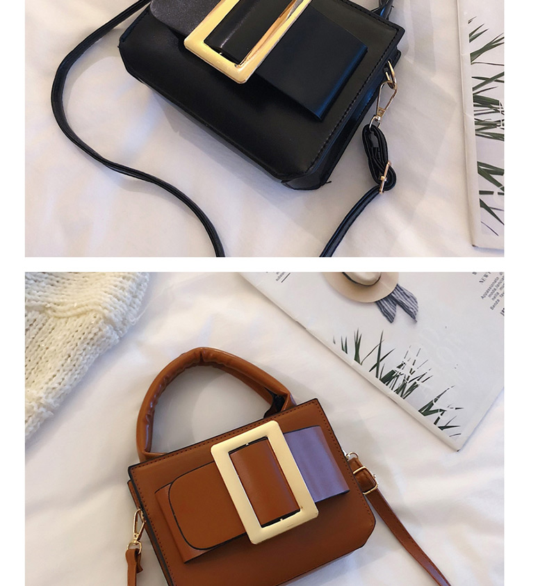 Fashion Light Brown Belt Pliers Diagonal Shoulder Bag,Handbags