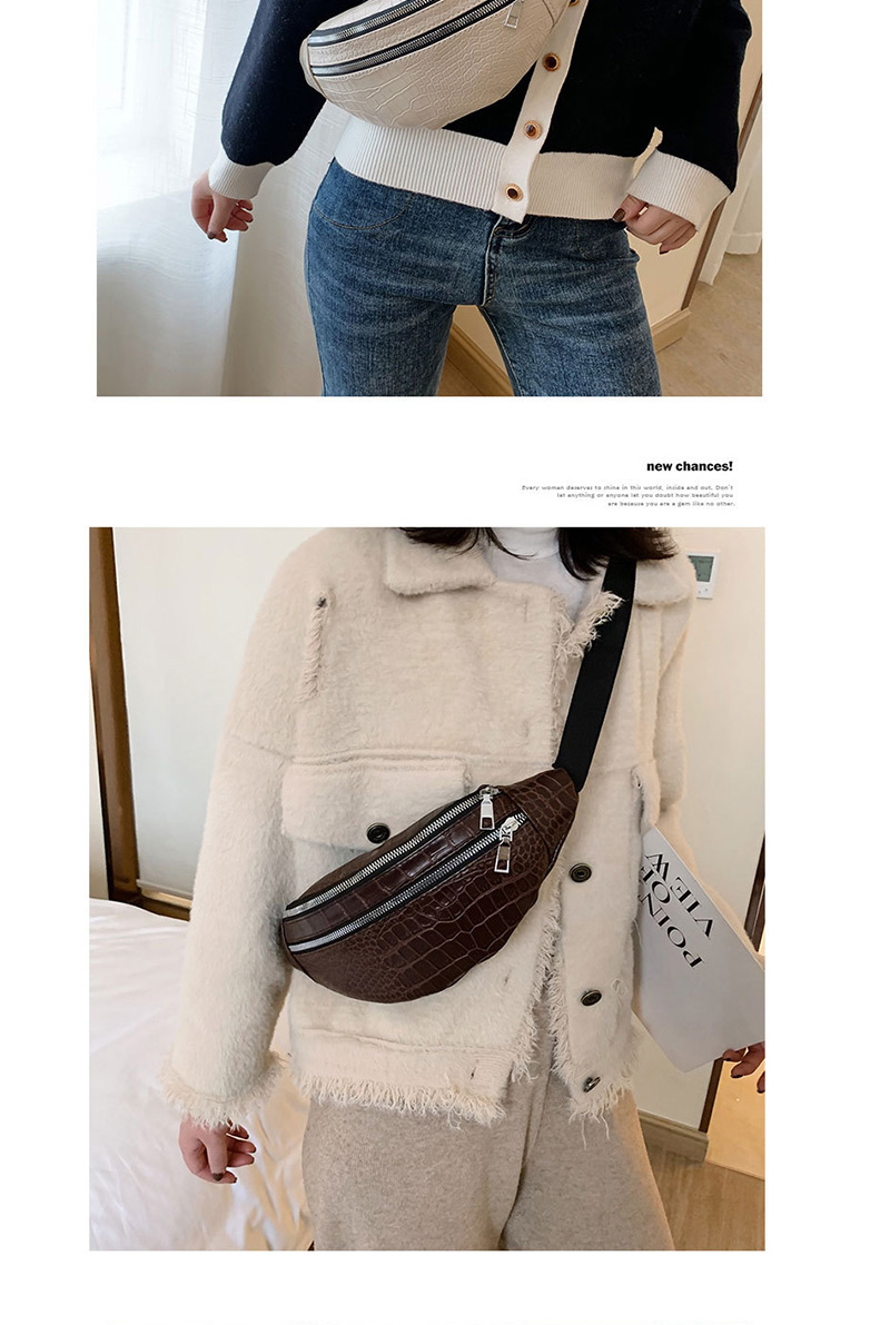 Fashion Light Brown Crocodile Cross-body Bag,Shoulder bags