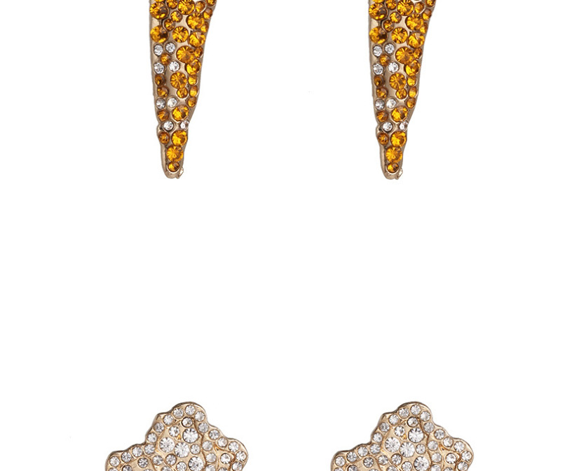 Fashion Color Vegetable Carrot Earrings With Diamonds,Stud Earrings