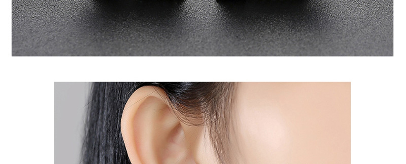 Fashion Gun Black Diamond Irregular Flower Earrings,Earrings