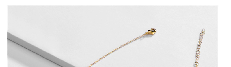 Fashion Golden Ecg Necklace With Diamonds,Necklaces