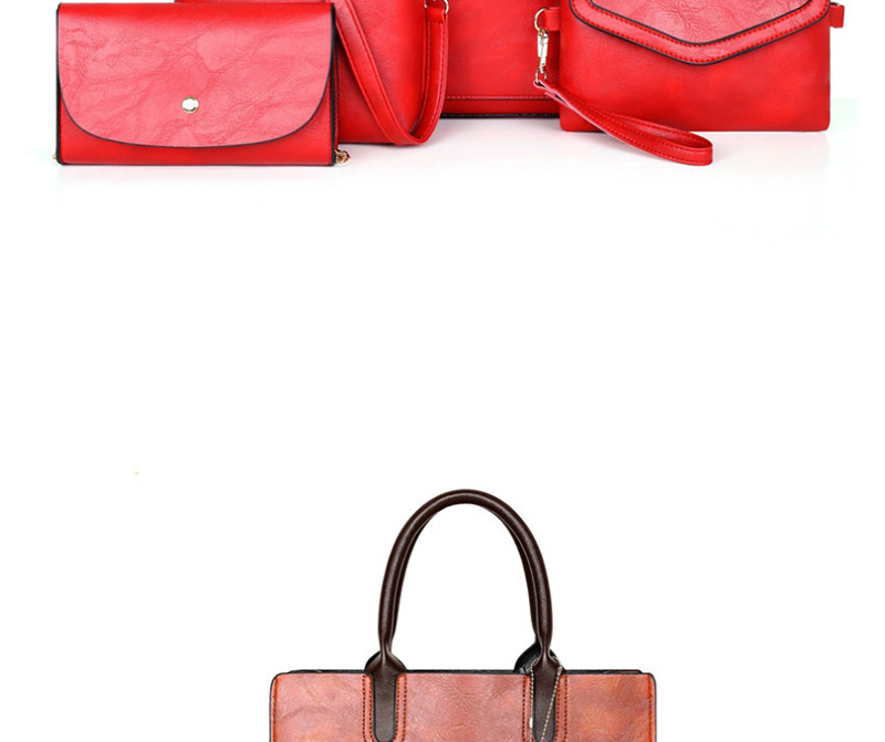 Fashion Scarlet Three-dimensional Flower Stitching Diagonal Cross Shoulder Bag,Messenger bags