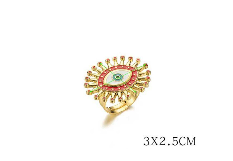 Fashion Golden Drip Sun Flower Open Ring,Fashion Rings