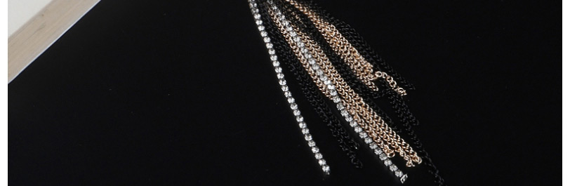 Fashion Black Multi-layer Knotted Tassel Necklace,Sunglasses Chain