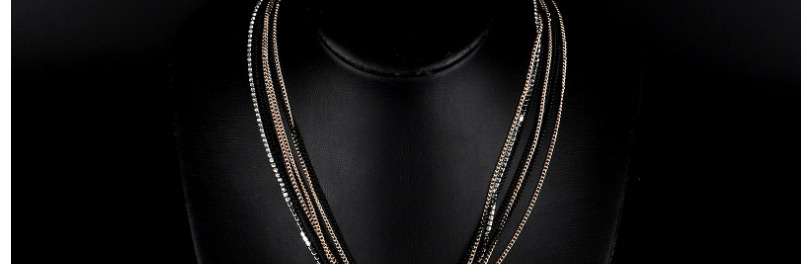 Fashion Black Multi-layer Knotted Tassel Necklace,Sunglasses Chain