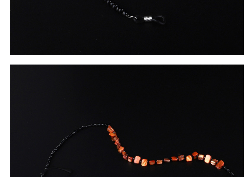 Fashion Orange Handmade Beaded Shell Contrast Glasses Chain,Sunglasses Chain