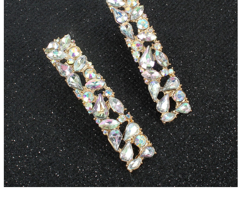 Fashion Color Diamond Cutout Earrings,Stud Earrings