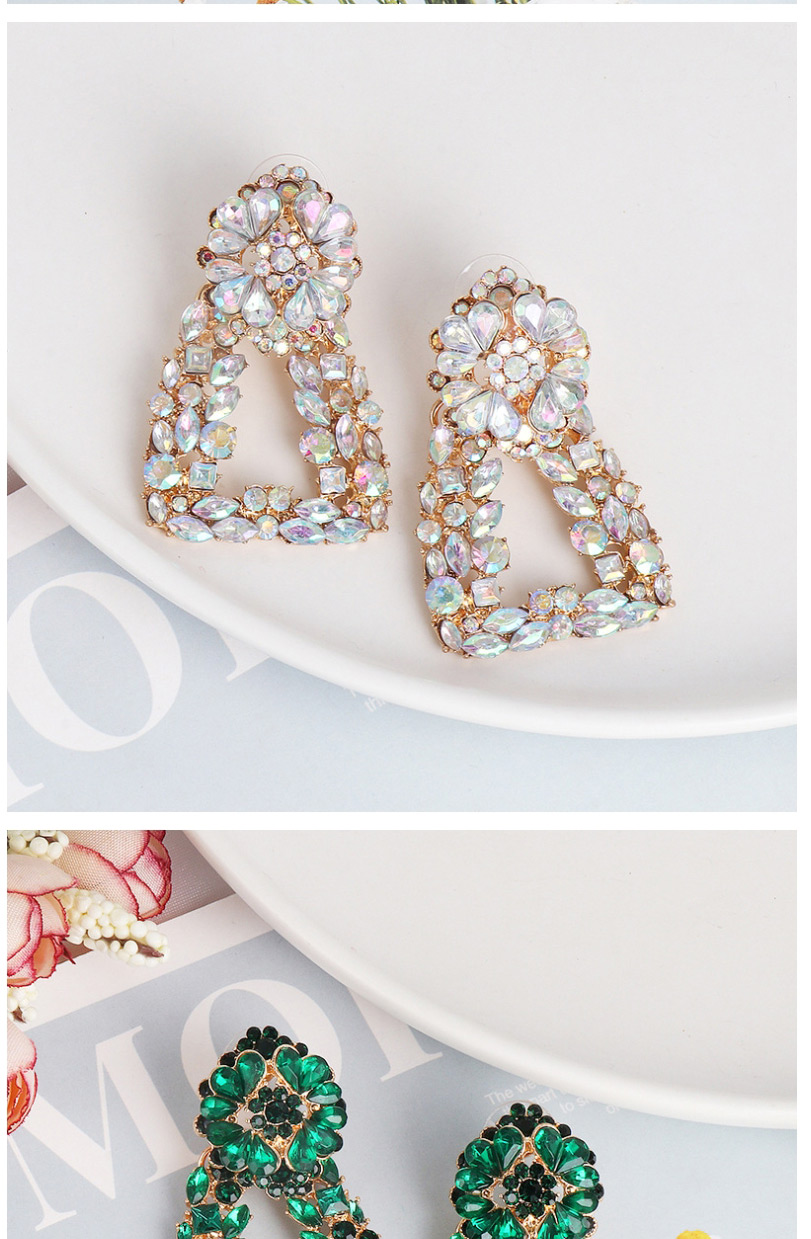 Fashion From Geometric Alloy Diamond Cutout Earrings,Drop Earrings