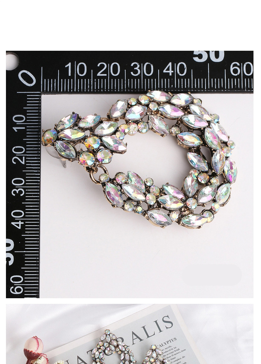 Fashion From Geometric Round Cutout Earrings With Diamonds,Drop Earrings