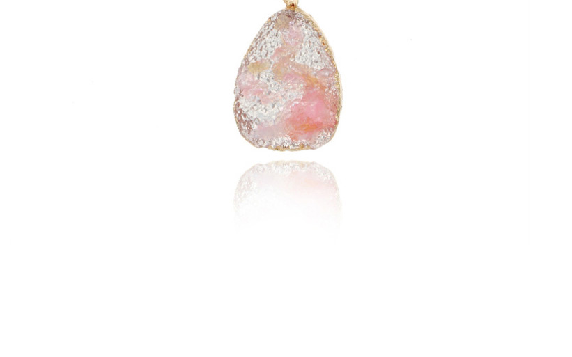 Fashion Pink Shell Imitation Natural Stone Water Drop Resin Necklace,Pendants