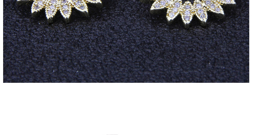 Fashion Gold-plated Oval Geometric Stud Earrings With Diamonds,Drop Earrings