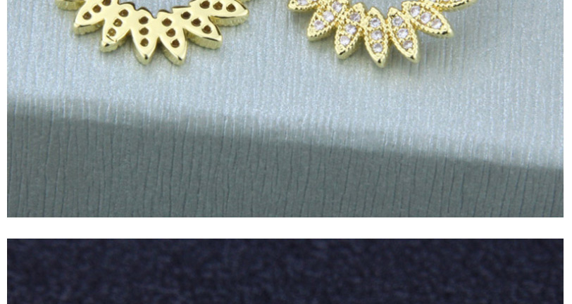 Fashion Gold-plated Oval Geometric Stud Earrings With Diamonds,Drop Earrings