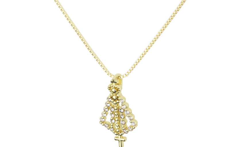 Fashion Gold-plated Cross With Diamonds,Pendants