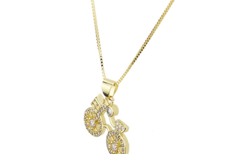 Fashion Gold-plated Bicycle Necklace With Diamonds,Pendants