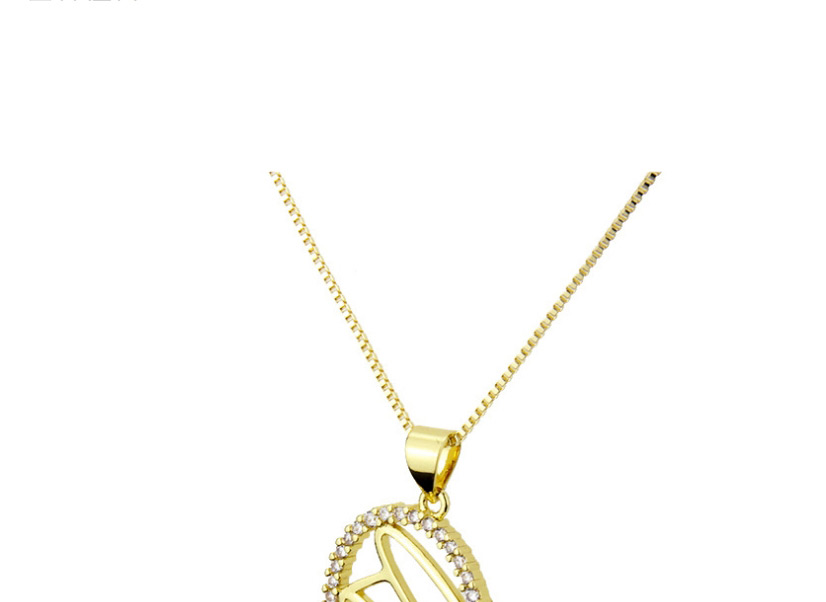 Fashion Gold-plated Love Heart Face Necklace With Diamonds,Pendants