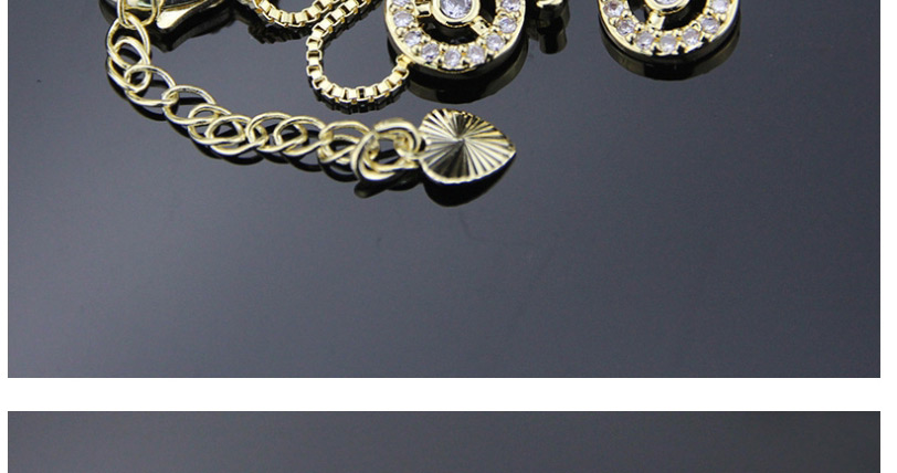 Fashion Gold-plated Diamond Necklace,Pendants