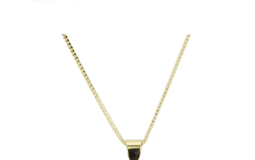 Fashion Gold-plated Heart-shaped Necklace With Diamonds,Pendants
