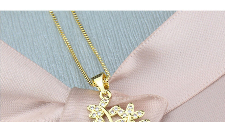 Fashion Gold-plated Life Tree Necklace With Diamonds,Pendants