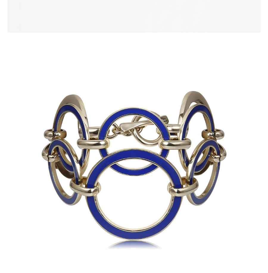 Fashion Golden Oil Painting Irregular Geometric Ring Mix And Match Bracelet,Fashion Bracelets