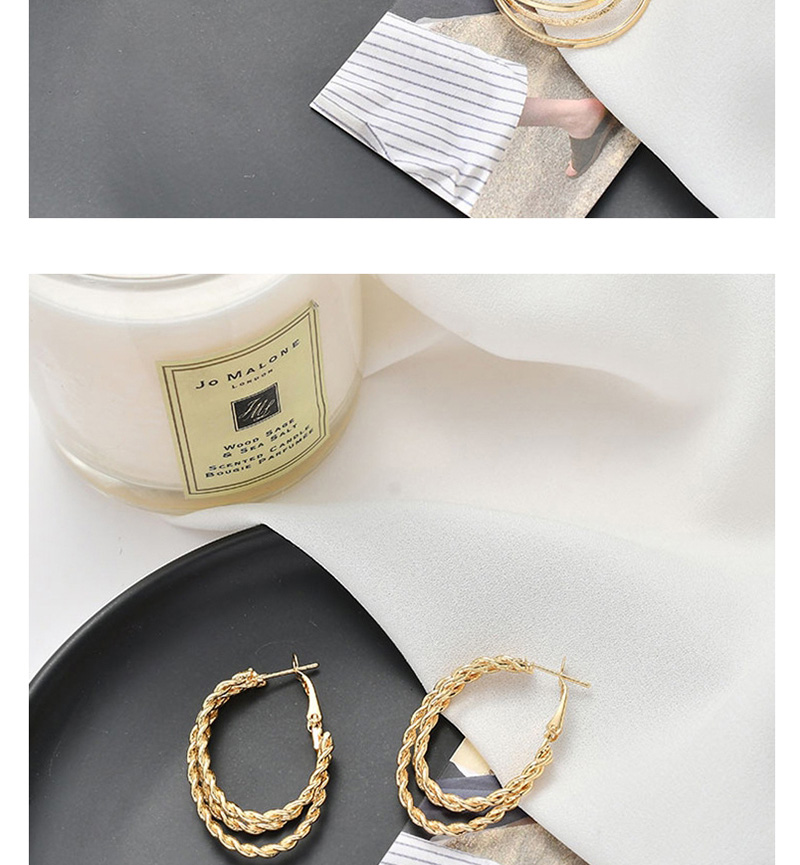 Fashion Golden Geometric Irregular Earrings,Hoop Earrings