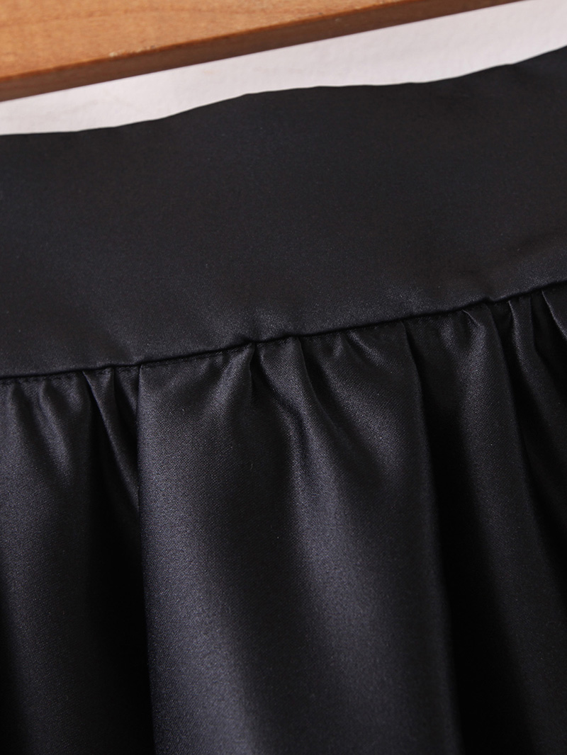 Fashion Black Black Forged Skirt,Shorts